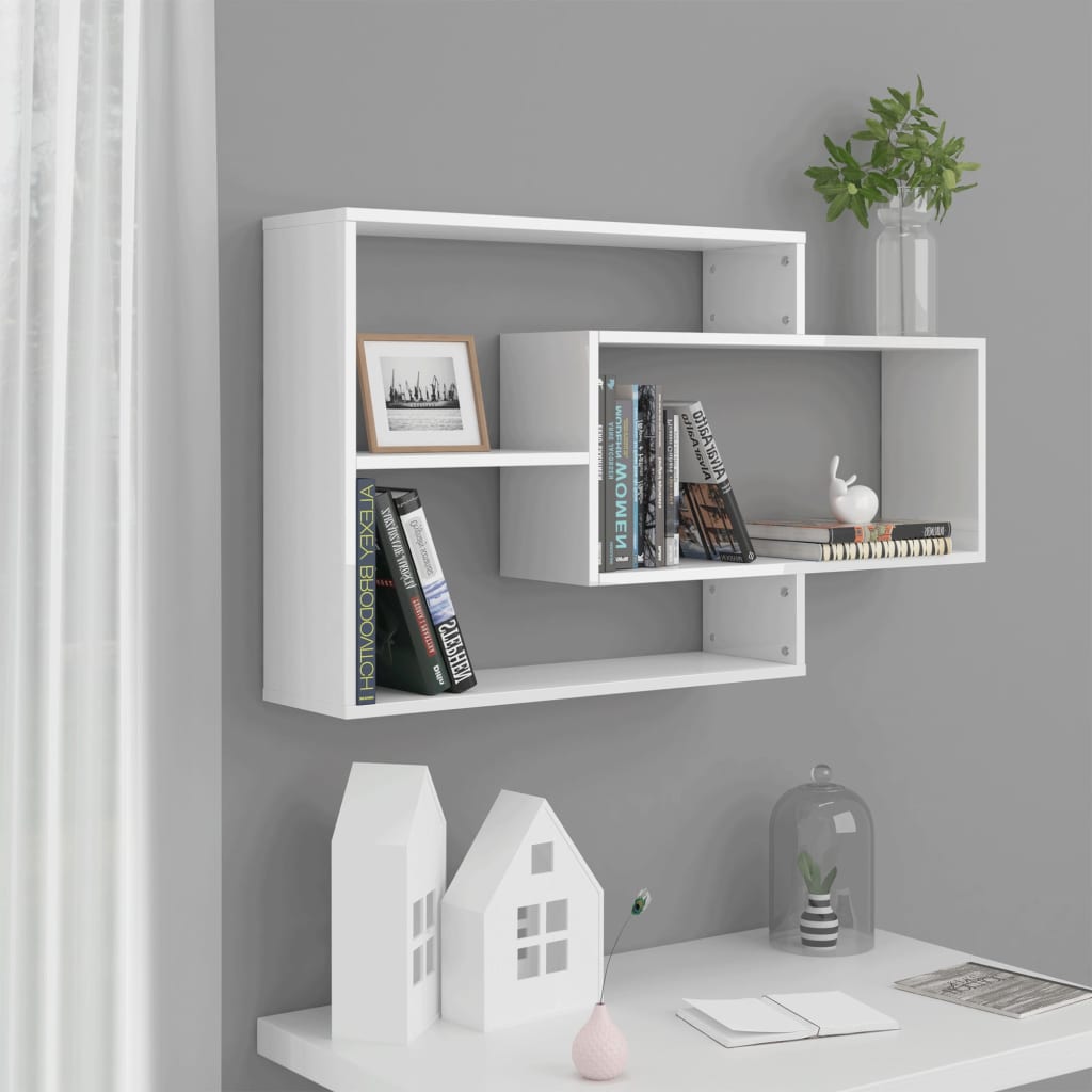 Wood Wall Shelves 104x20x58.5cm for Home Decorislane