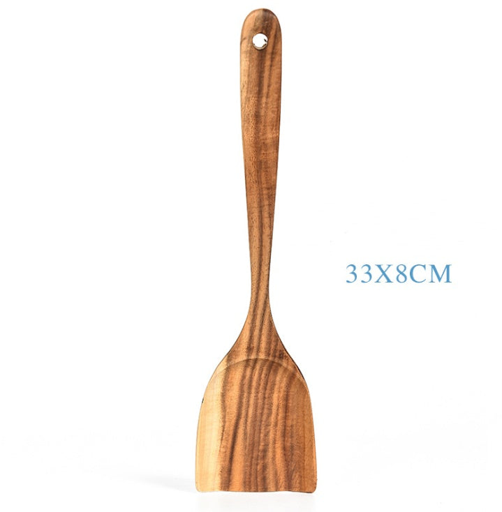 Teak Natural Wood Kitchen Tools Set – Decorislane