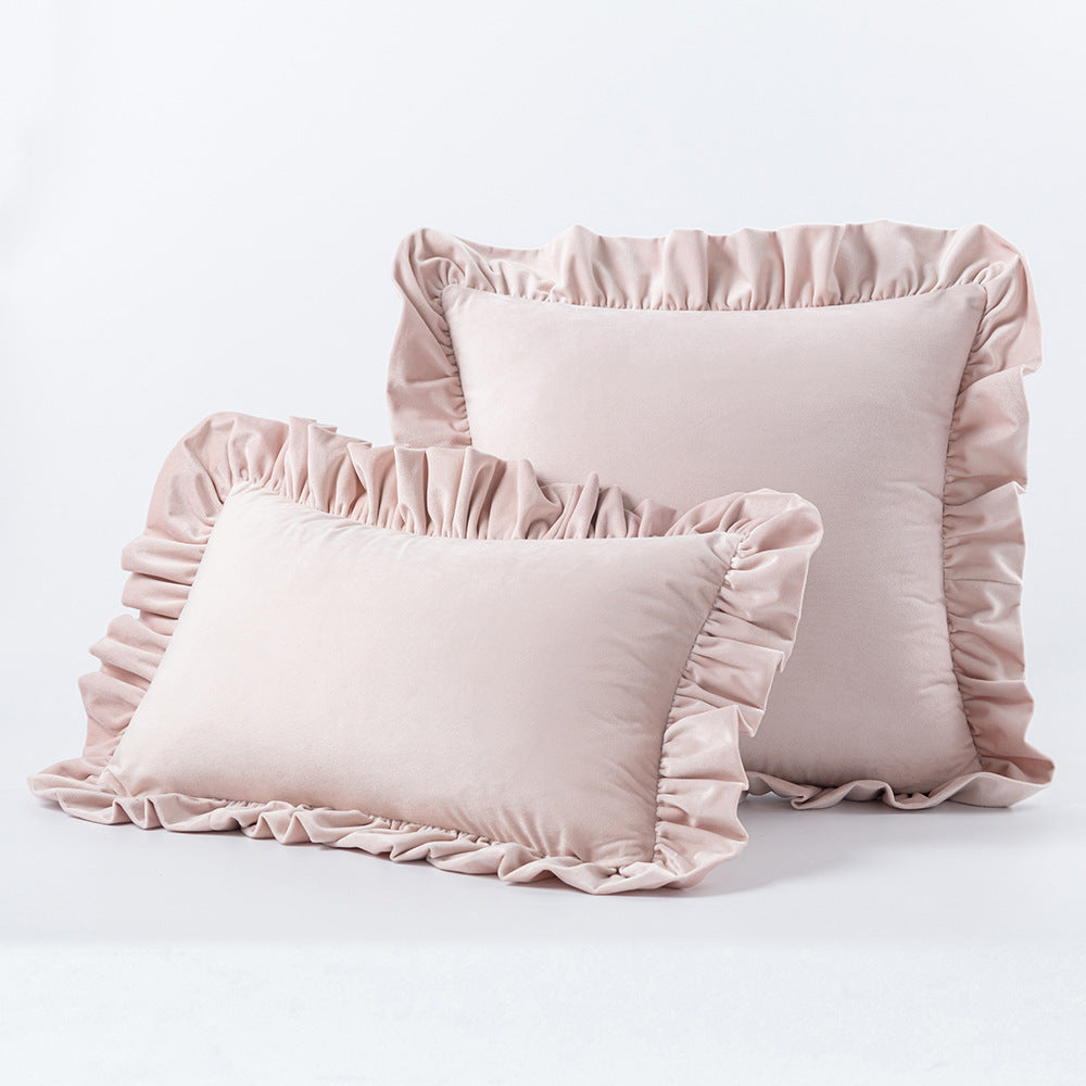 Nordic Velvet Lace Throw Pillow for Sofa Decorislane