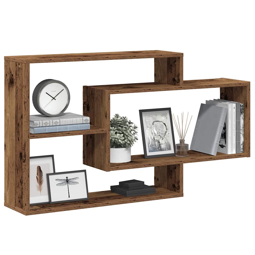 Wood Wall Shelves 104x20x58.5cm for Home Decorislane