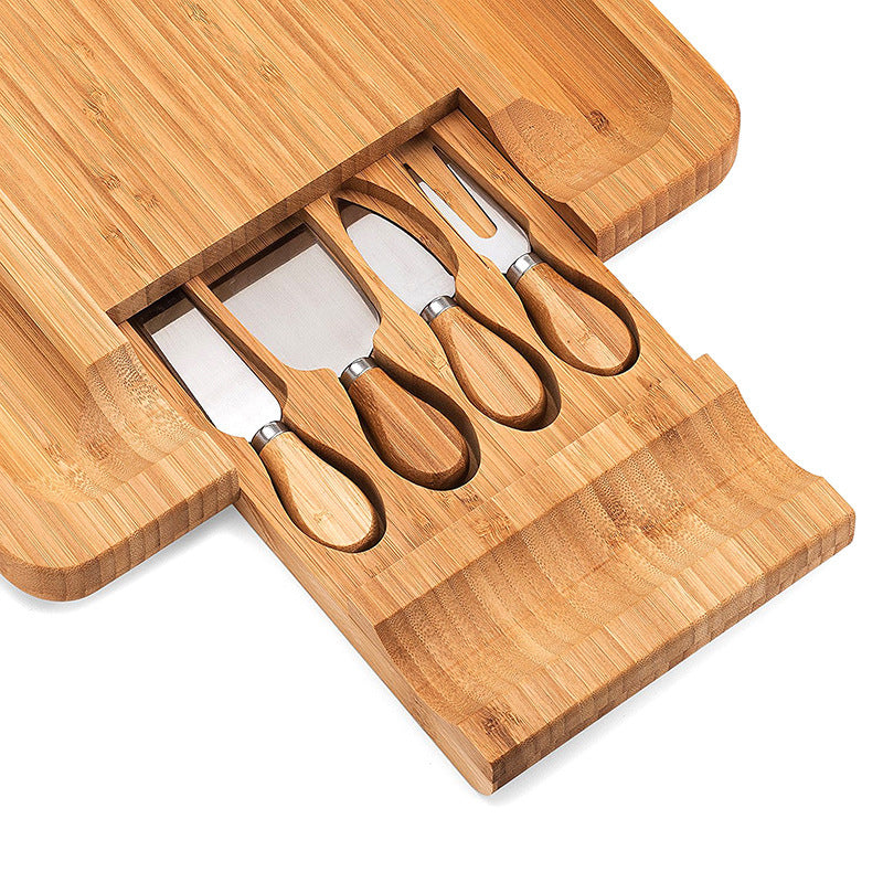 Bamboo Cheese Cutting Board Set Decorislane