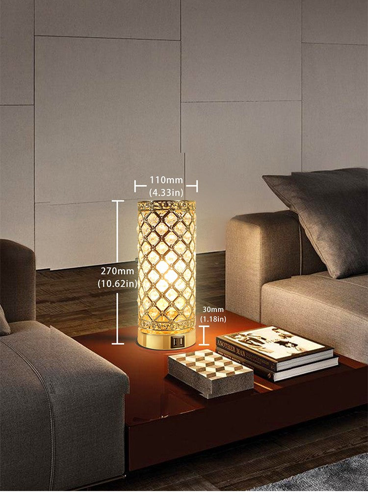 Creative Crystal Desk Lamp for Bedroom Decorislane