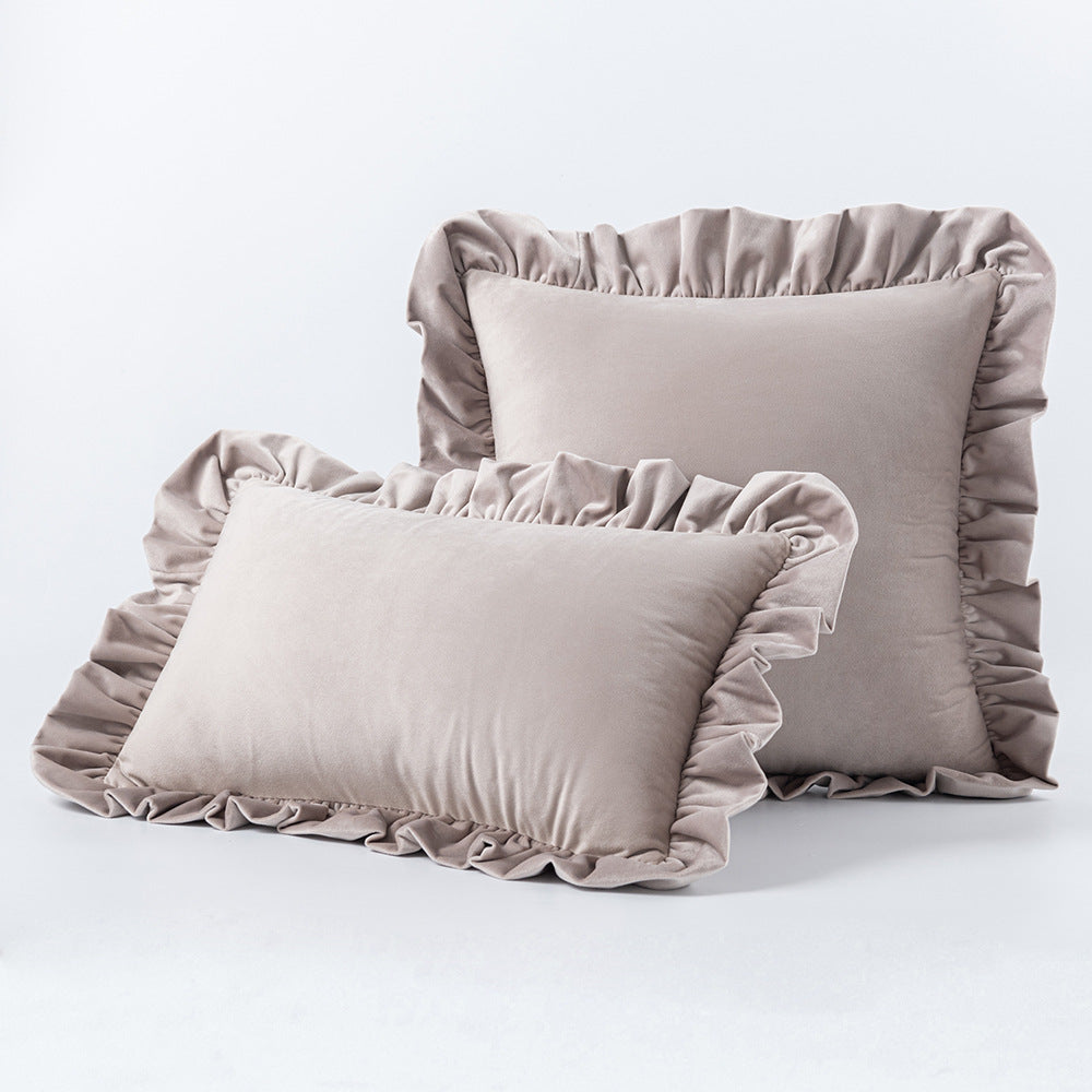 Nordic Velvet Lace Throw Pillow for Sofa Decorislane