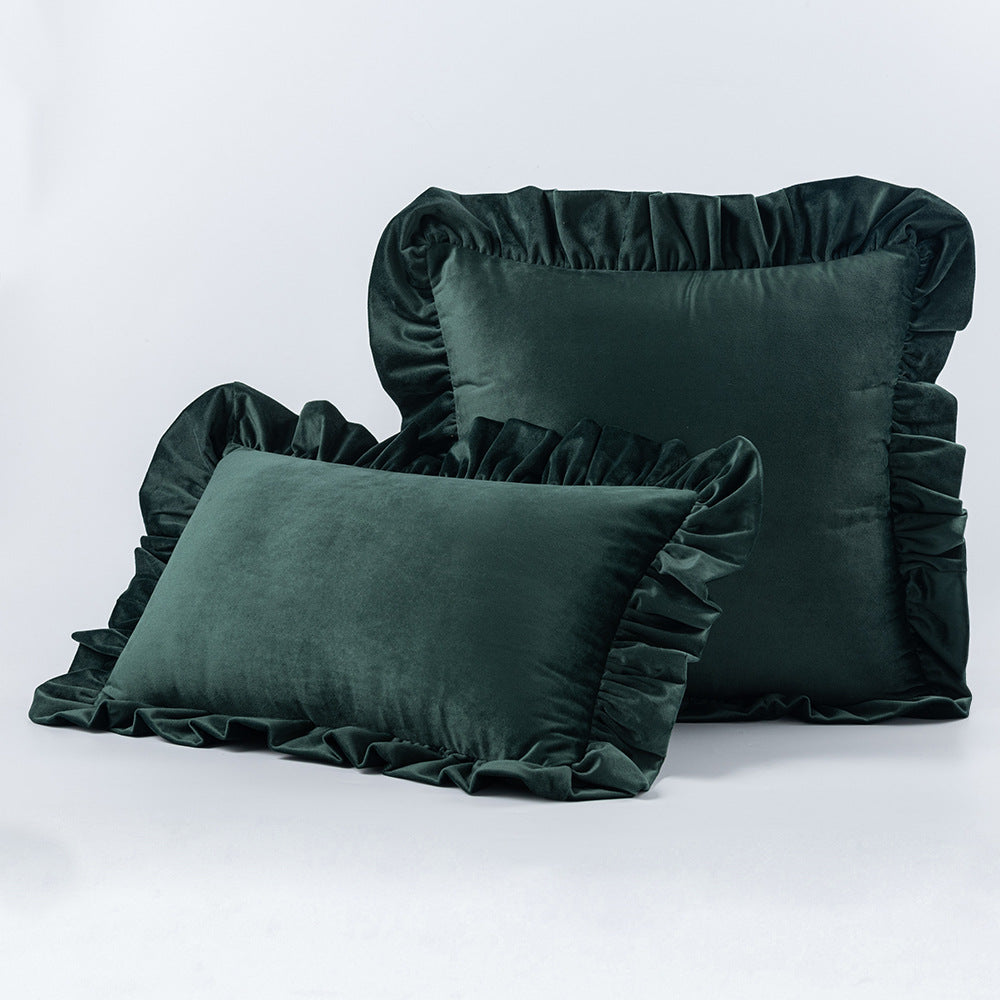 Nordic Velvet Lace Throw Pillow for Sofa Decorislane