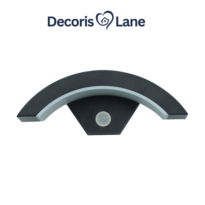 Curved Moon LED Induction Wall Light Decorislane