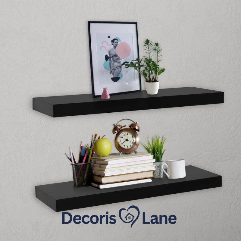 2-Pcs Floating Shelves 60x20cm for Home Decorislane