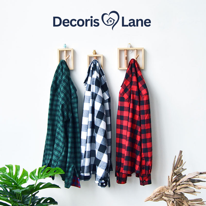 Solid Wood Entryway Creative Key Hook Decorislane