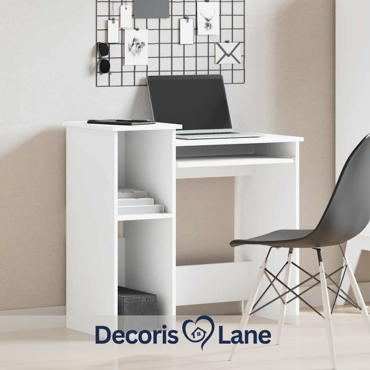 Desk with Shelves 84x Wood Composite Decorislane