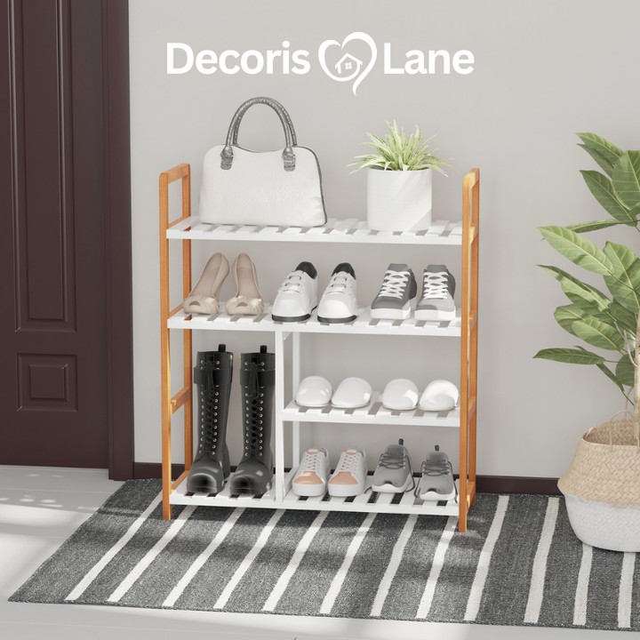 4-Tier Wooden Shoe Rack Stand – Decorislane