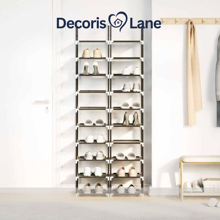 10-Tier Fabric Shoe Rack Set – Decorislane