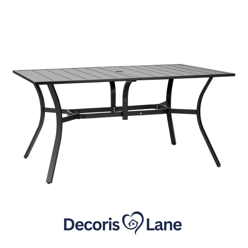 59" Rectangular Patio Dining Table – Decorislane