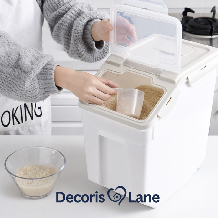 Large Capacity Moistureproof Bucket Container – Food Storage FP8 – Decorislane