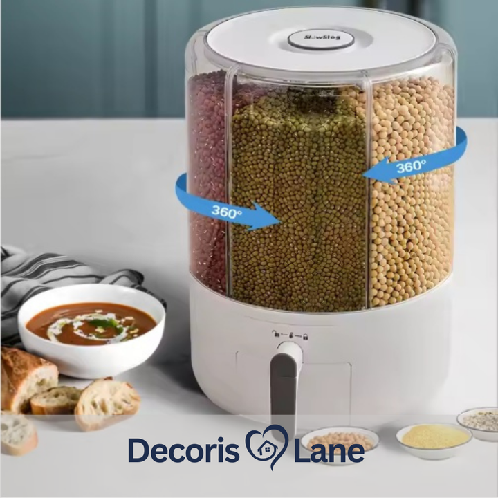 Rice Storage Bin Airtight Grain Bucket – Decorislane