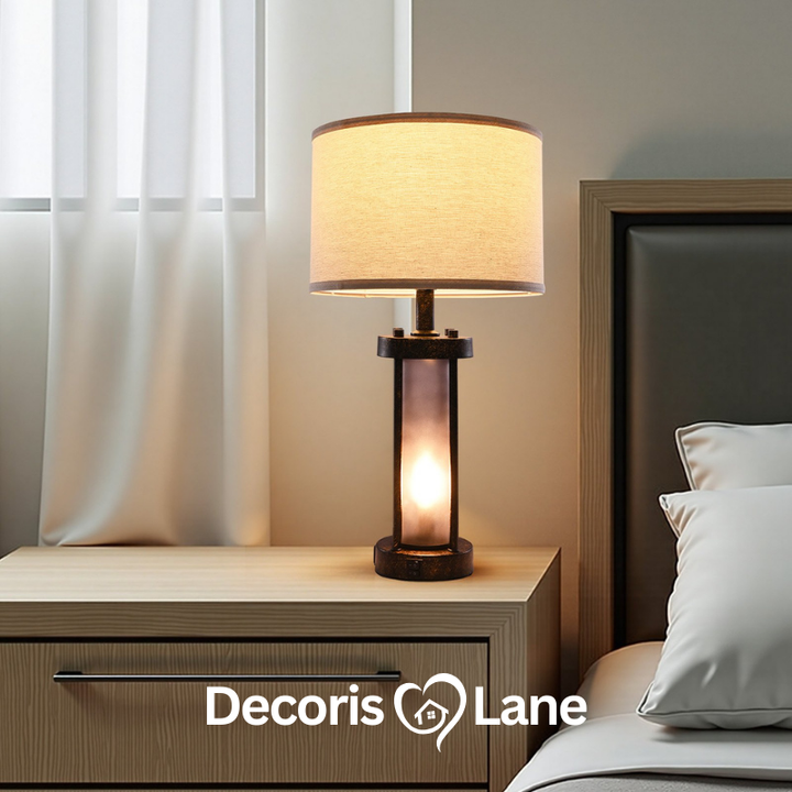 Table Lamps Set of 2 Farmhouse Bedside Nightstand Lamps with USB Ports – Decorislane