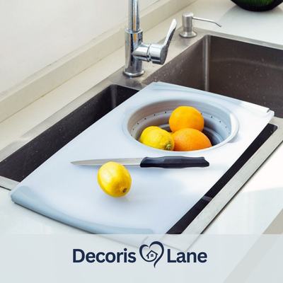 Innovative Multi-Functional 3 in 1 Chopping Board with Drain Basket - Decorislane
