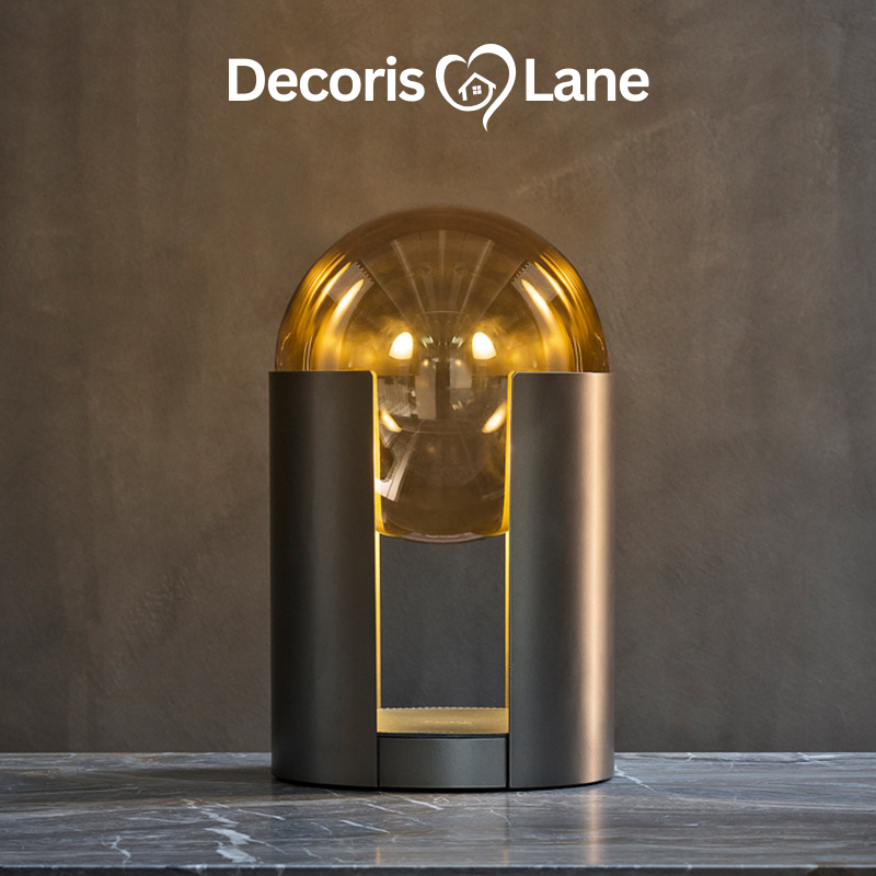 Modern Glass LED Bedside Table Lamp – Decorislane