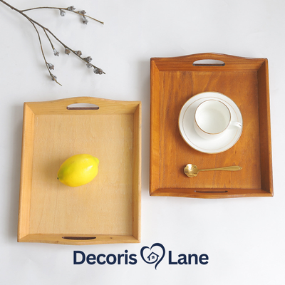 Retro Rectangular Wooden Serving Tray – Decorislane