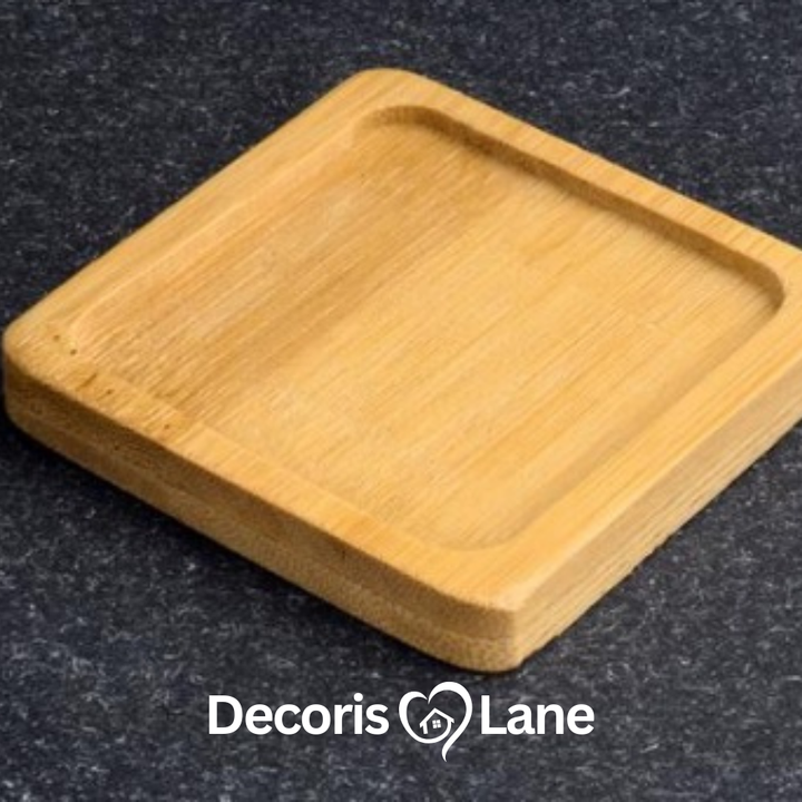 Bamboo Wooden Shaped Pot Plant Trays – Decorislane
