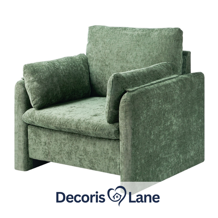 Green Upholstered Accent Chair – Decorislane