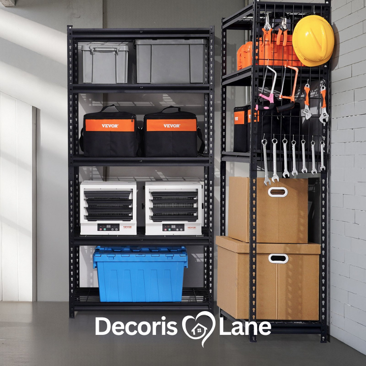 5-Tier Heavy Duty Garage Shelving 2000LBS – Decorislane