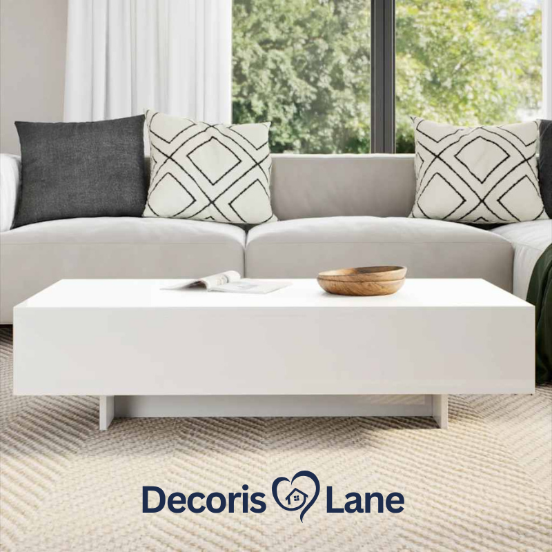 High-Gloss Coffee Table for Living Room Decorislane