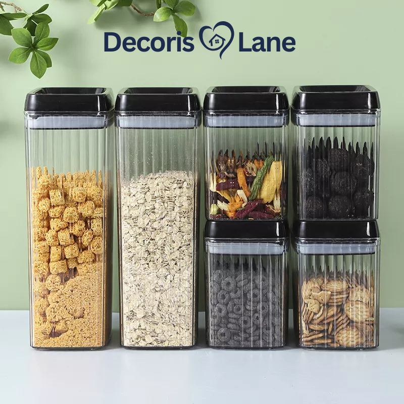 6PC Airtight Food Storage Jar Set Decorislane
