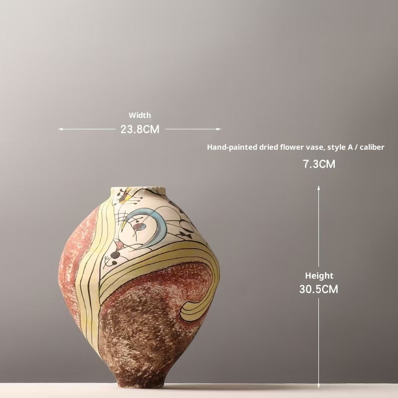 White Ceramic Decorative Vase for Home Decorislane