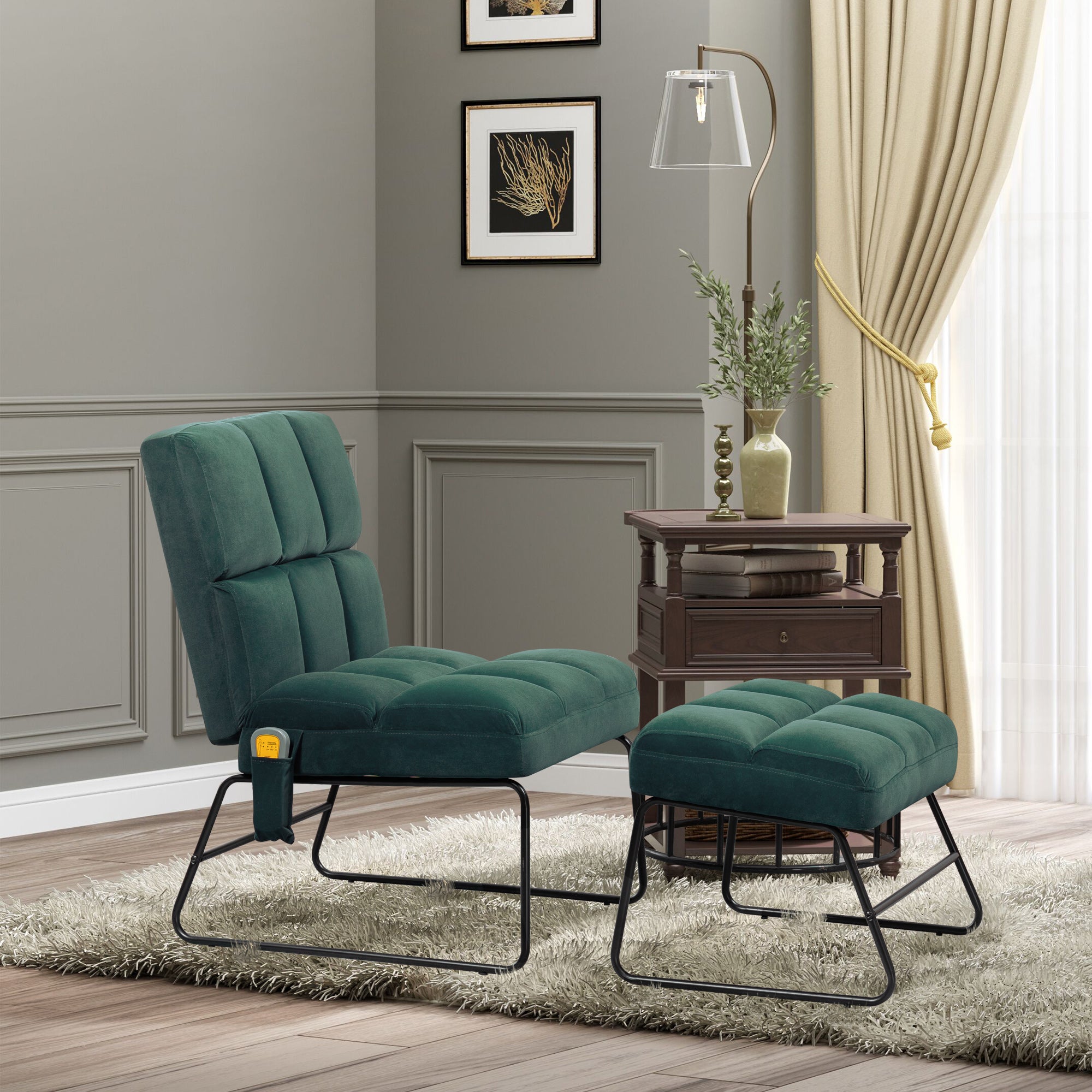 Accent Chair with Ottoman for Living Room Decorislane
