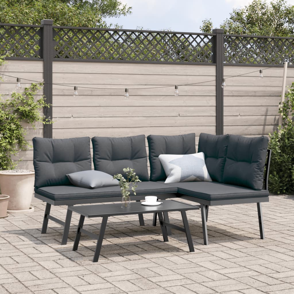 2-Piece Garden Bench Set with Cushions – Decorislane