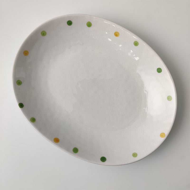 Dot Ceramic Dessert Plate 7.25in – Decorislane