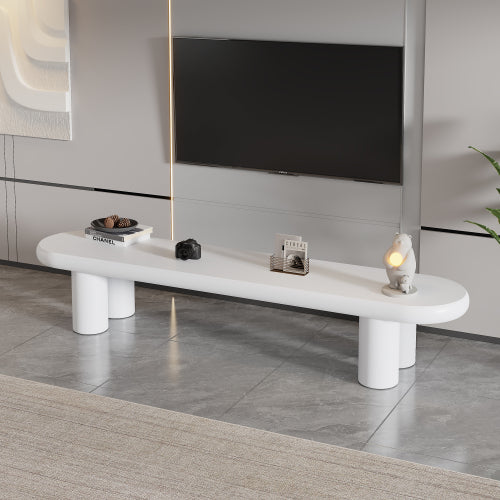 White TV Stand for 70-Inch TVs – DecorisLane