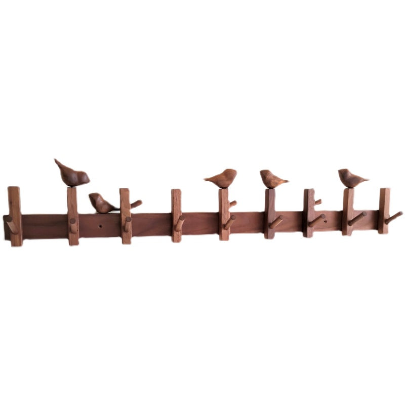 Black Walnut Wall-Mounted Entryway Coat Hook Decorislane
