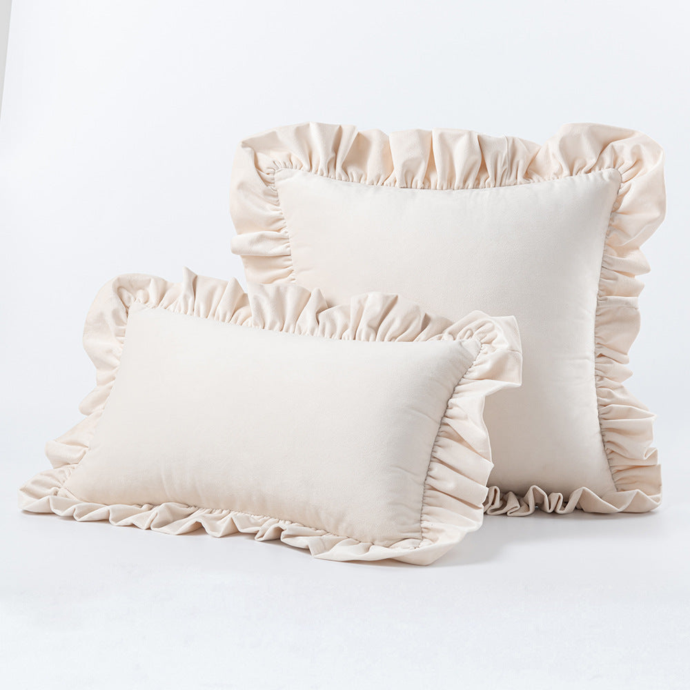 Nordic Velvet Lace Throw Pillow for Sofa Decorislane