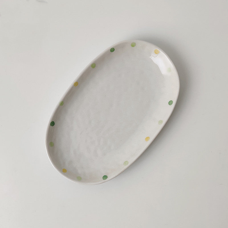 Dot Ceramic Dessert Plate 7.25in – Decorislane