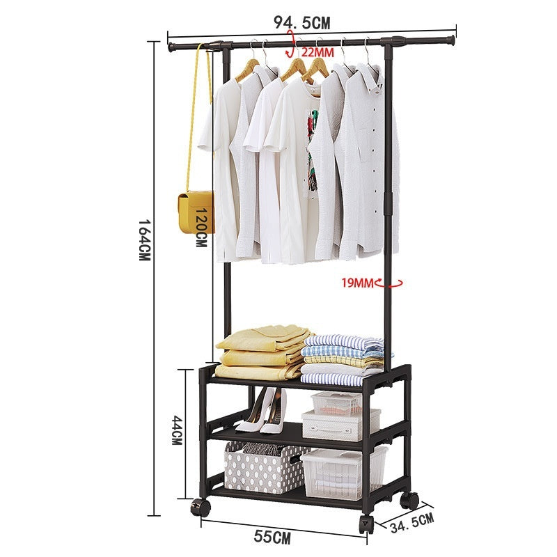 Simple Multifunctional Bedroom Storage & Coat Rack Decorislane