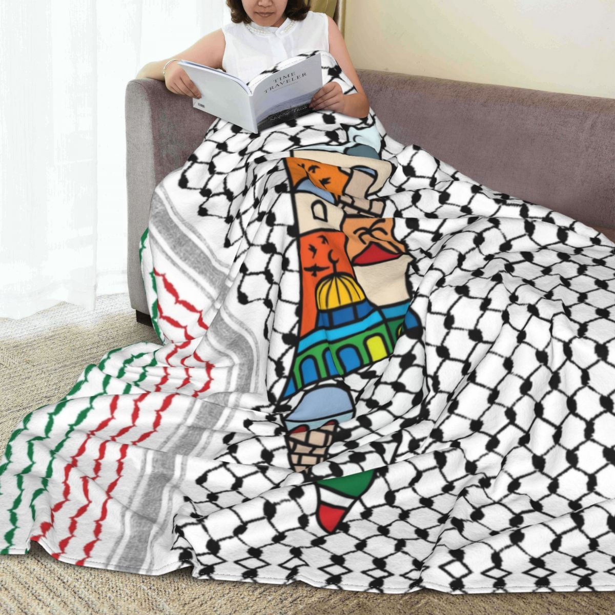 Throw Blanket for Sofa, Office & Bedroom Decorislane