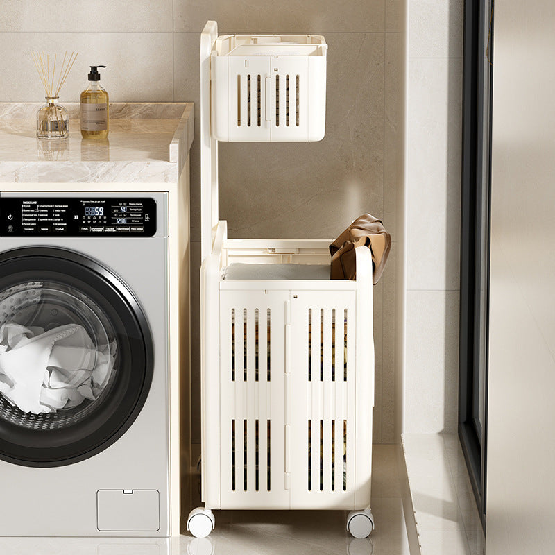 Double-Layer Foldable Laundry Basket - Decorislane