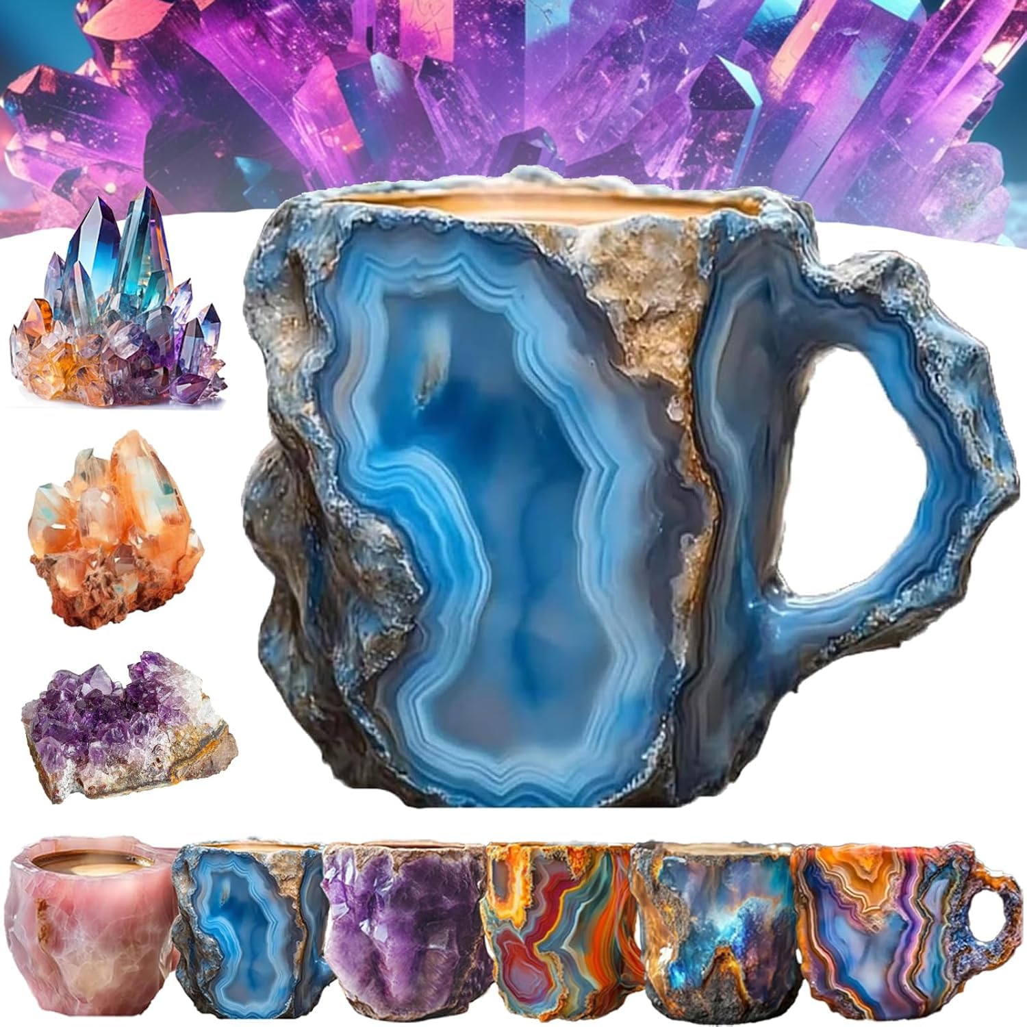 400ml Resin Mineral Crystal Coffee Mug – Decorislane