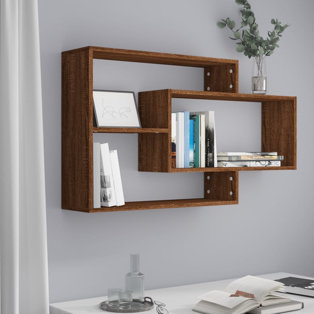 Wood Wall Shelves 104x20x58.5cm for Home Decorislane