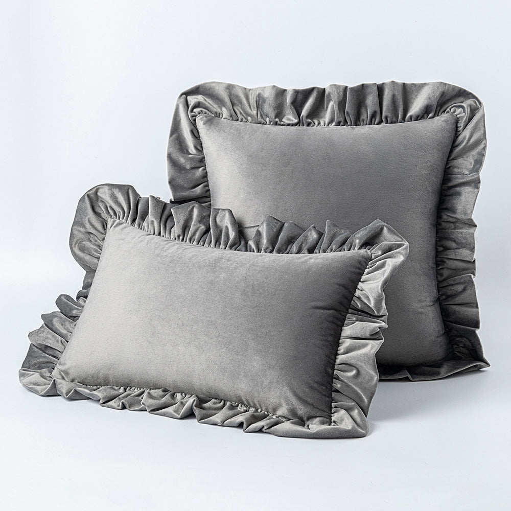 Nordic Velvet Lace Throw Pillow for Sofa Decorislane