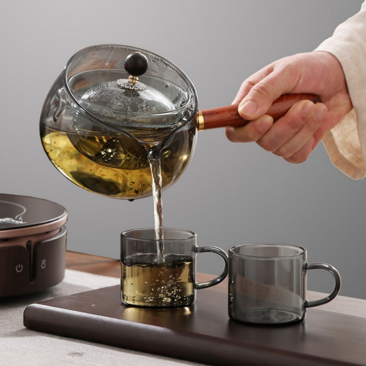 Semi-automatic Rotary Heat-resistant Glass Teapot – Decorislane