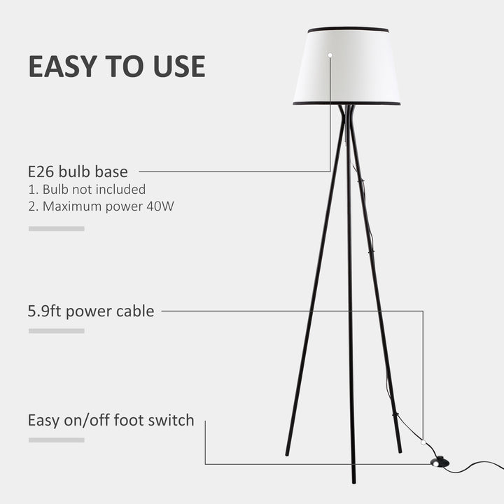 Modern Tripod Floor Lamp for Living Room Decorislane