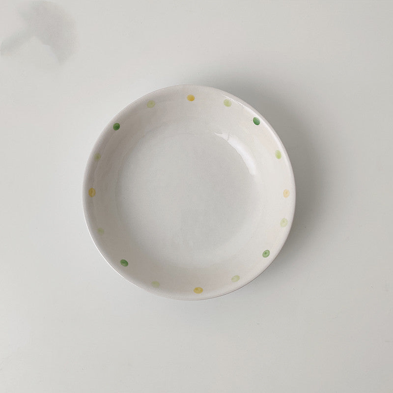 Dot Ceramic Dessert Plate 7.25in – Decorislane