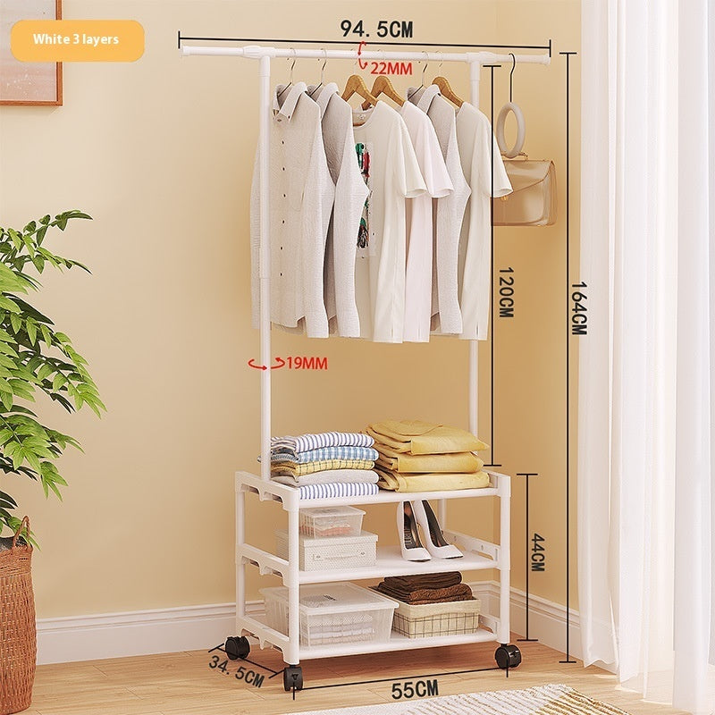 Simple Multifunctional Bedroom Storage & Coat Rack Decorislane