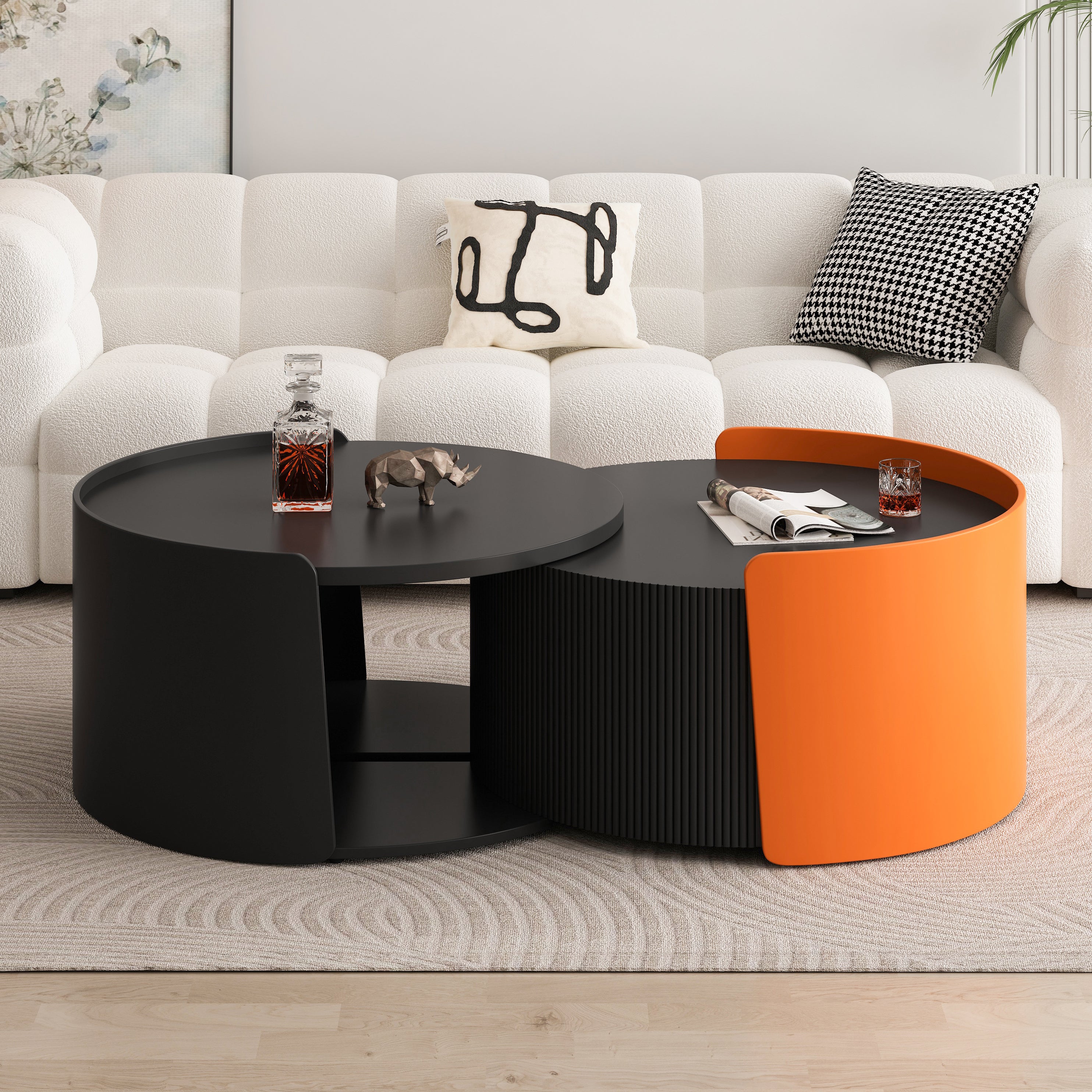 Round Nesting Coffee Table – Decorislane