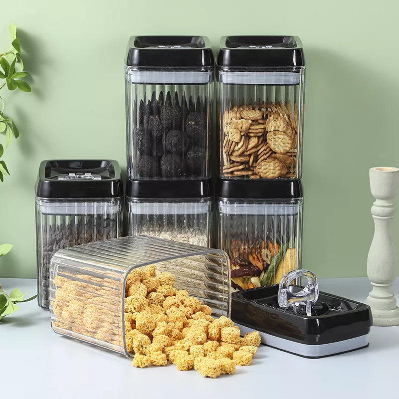 6PC Airtight Food Storage Jar Set Decorislane