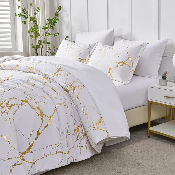 Marble White Duvet Cover Set – Decorislane