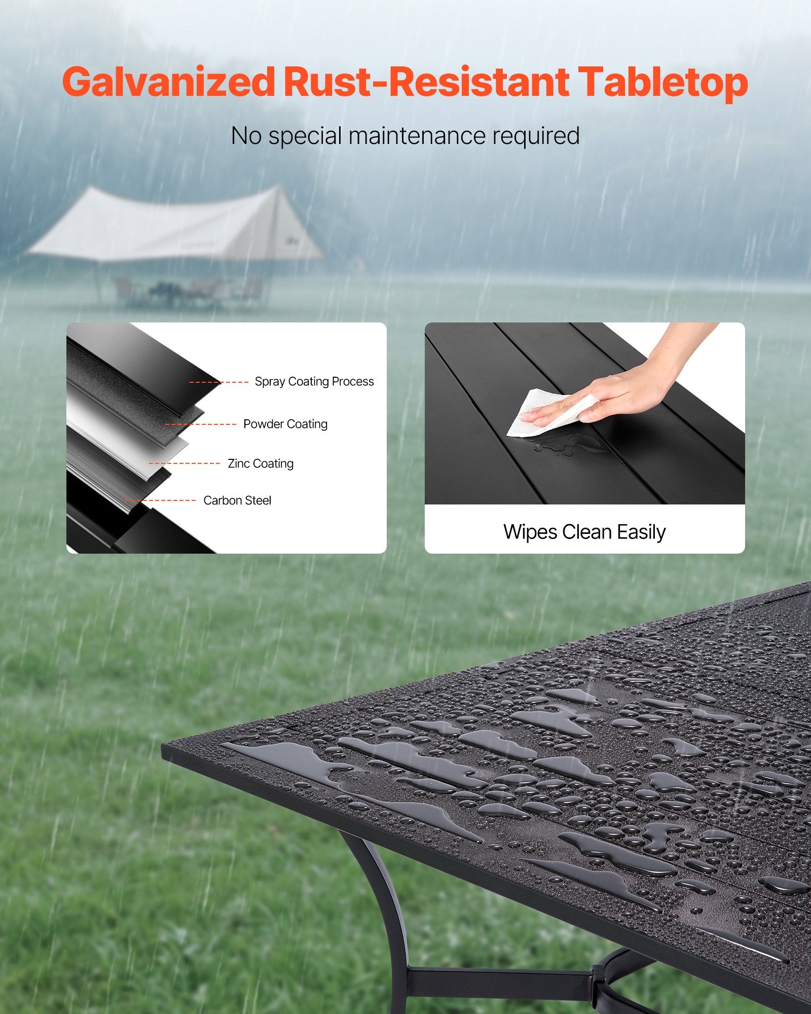 59" Rectangular Patio Dining Table – Decorislane