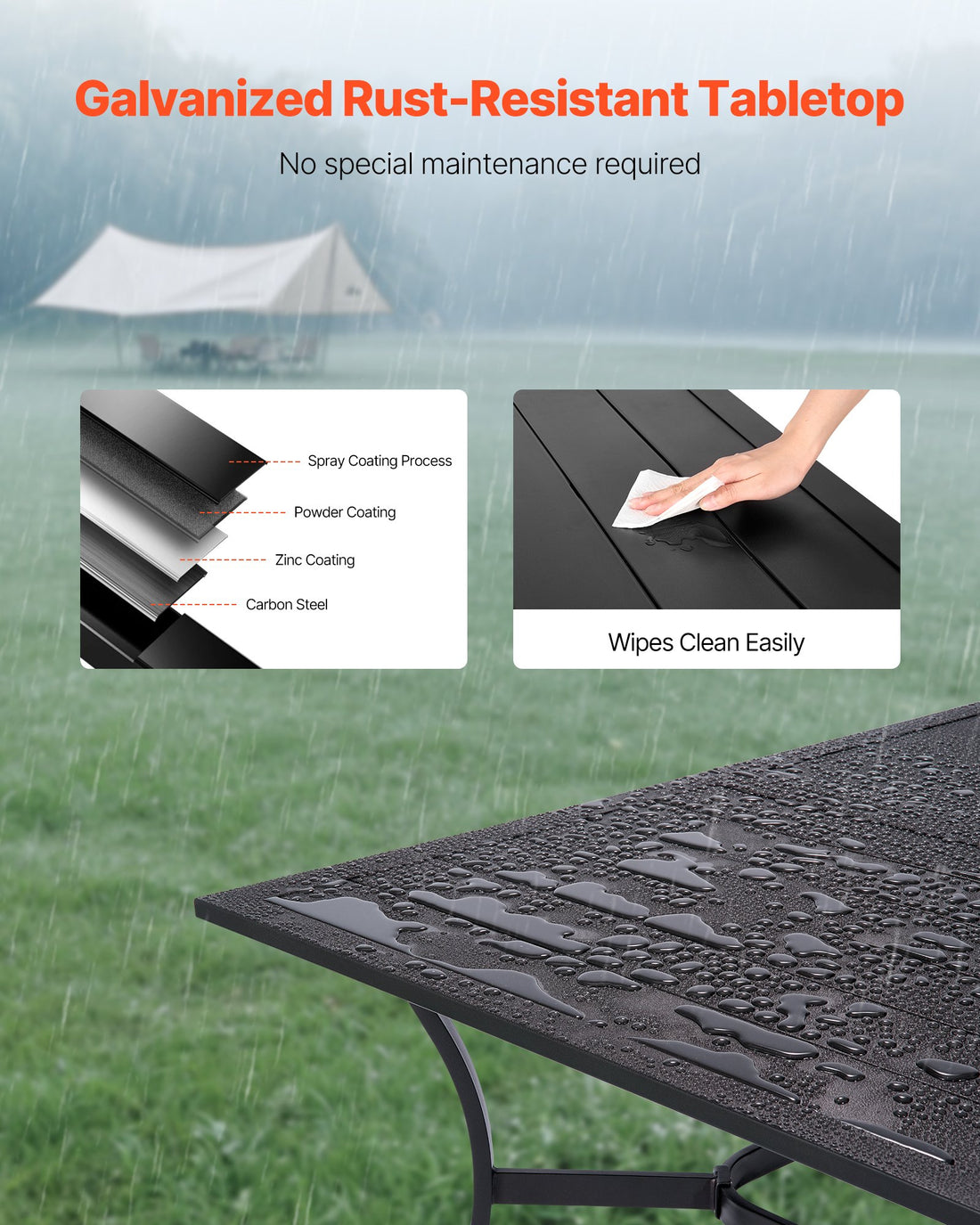 59" Rectangular Patio Dining Table – Decorislane