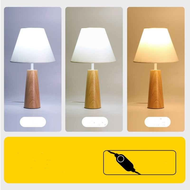 Solid Wood Bed Headboard Lamp for Bedroom Decorislane